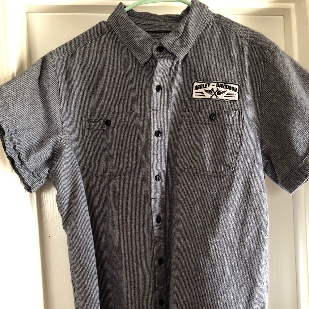 Harley Davidson black label button up shirt